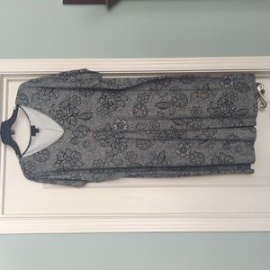 J. Jill Wearever Floral Print Jersey Dress XL